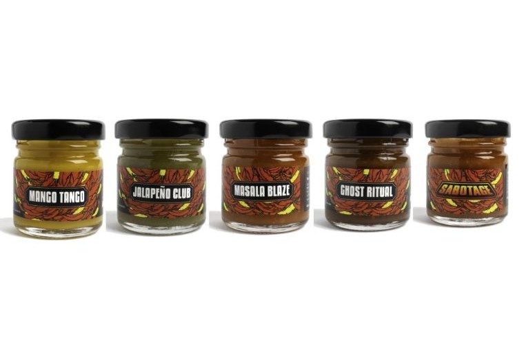 Mini čili padažų rinkinys, 5×40 ml