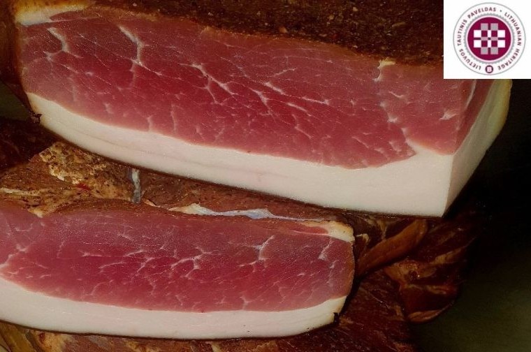 Šaltai rūkytas kiaulienos kumpis, aukščiausia rūšis