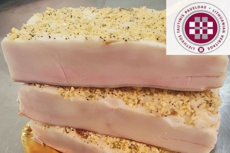 Sūdyti balti kiaulienos lašiniai, aukščiausia rūšis