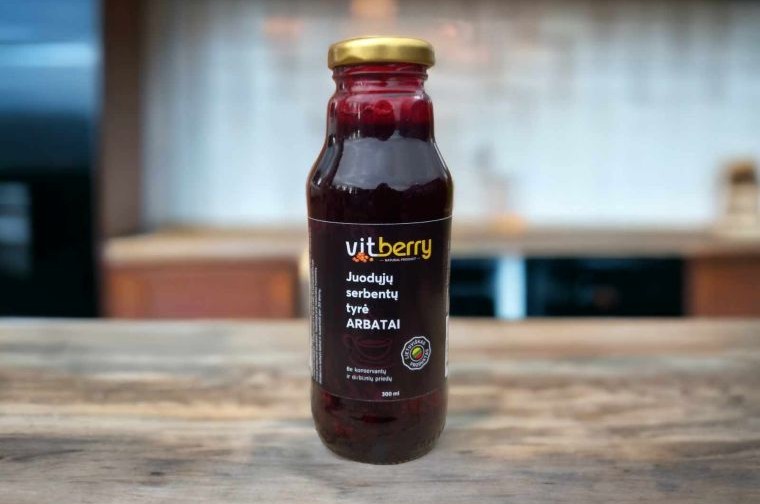 Juodųjų serbentų tyrė arbatai