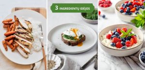 patiekai iš trijų ingrediantų